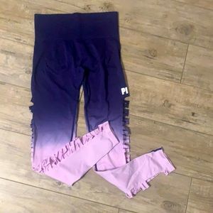 VS Pink Ombré Seamless Cutout Leggings Sz Sm